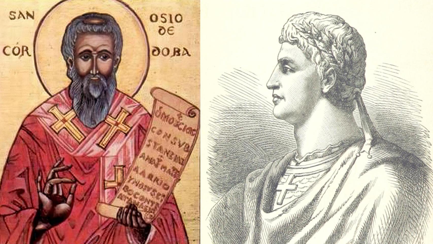 Osio de Córdoba y Constantino el Grande.