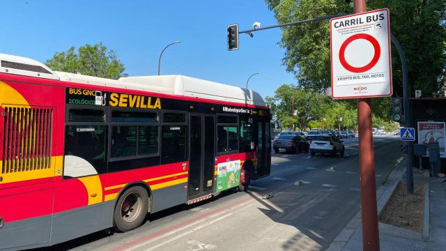 Las multas por circular por el carril bus con vehículos no autorizados podrán superar los 260 euros
