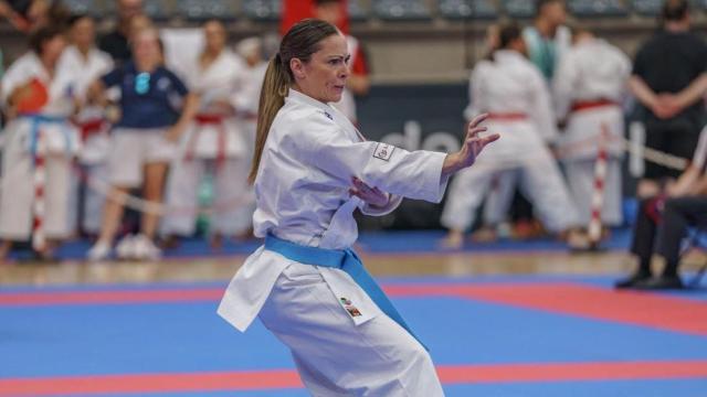 Teresa Muñoz en el tatami.