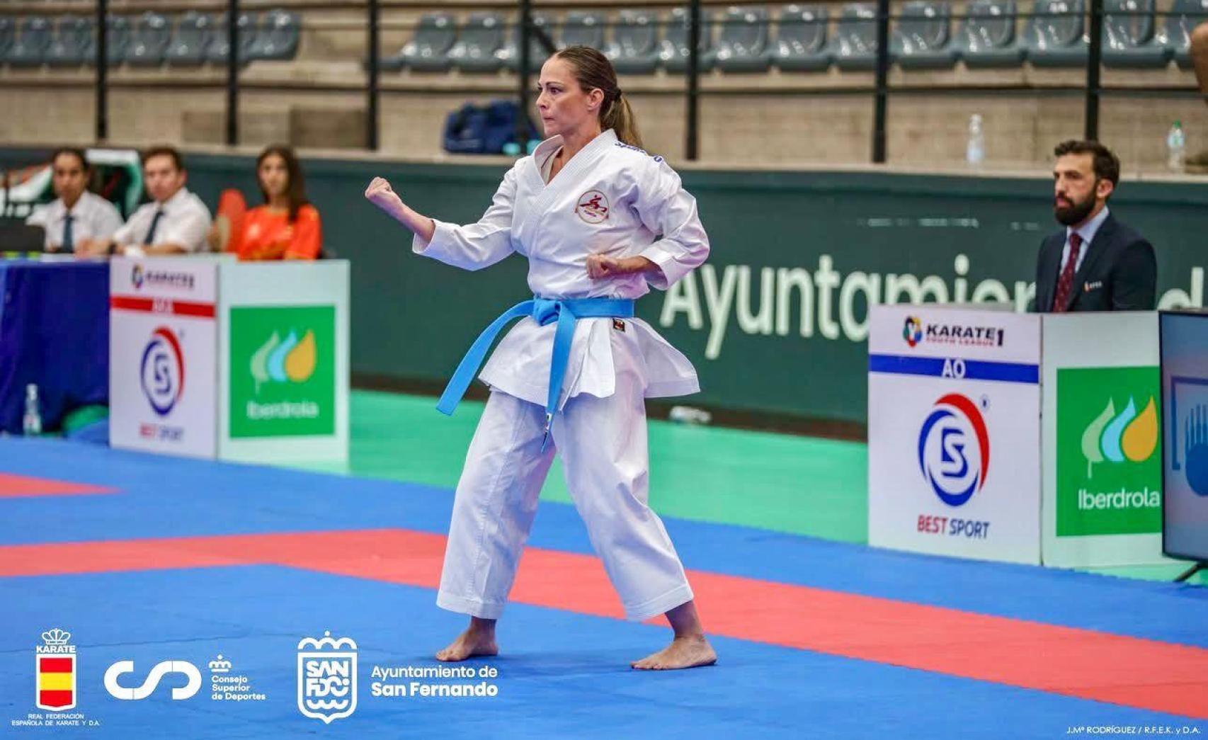 Teresa en el Campeonato de España categoría Máster.