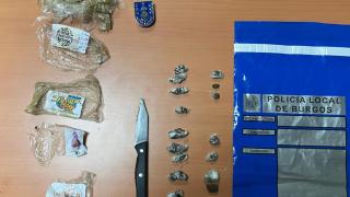 Sustancias intervenidas por la Policía Local de Burgos en un establecimiento hostelero