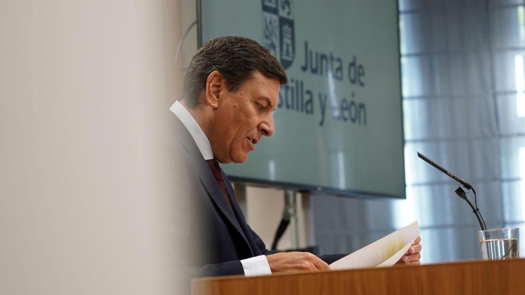 El consejero de Economía y Hacienda y portavoz de la Junta, Carlos Fernández Carriedo