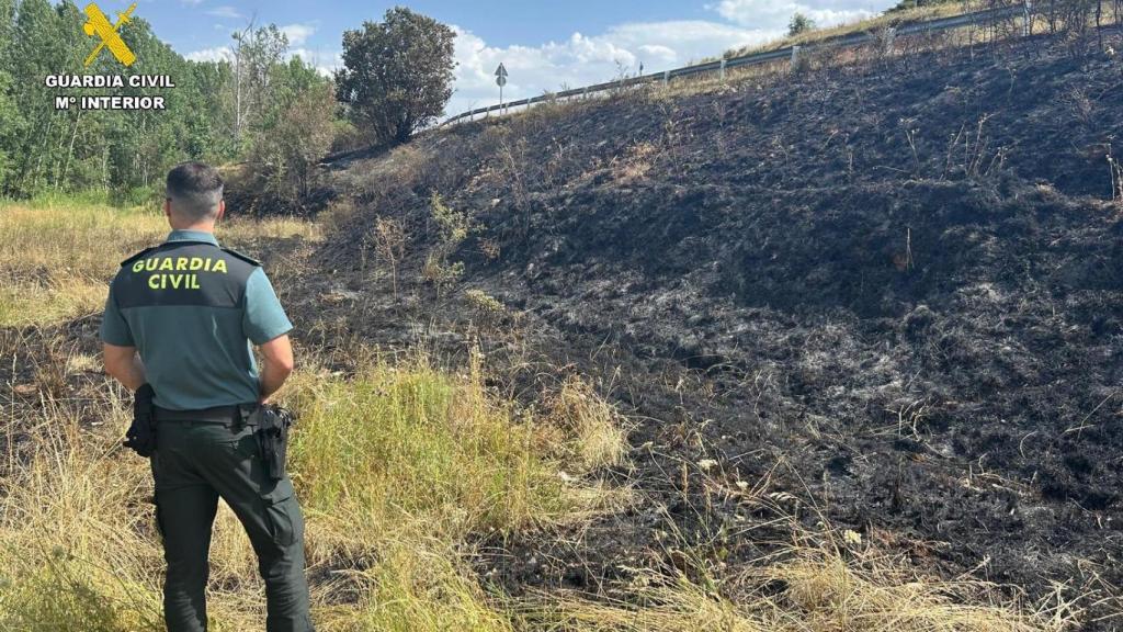 Agentes de la Guardia Civil en Pisón de Ojeda