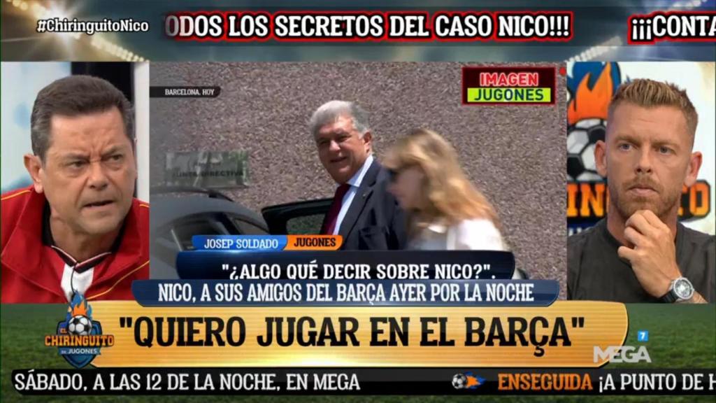 Tomás Roncero en su participación en 'El Chiringuito de Jugones'.