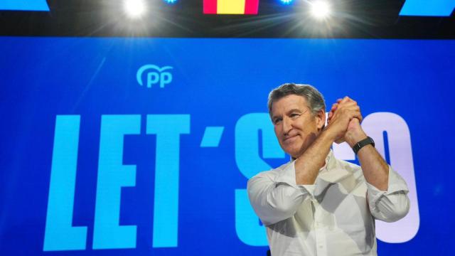 Alberto Núñez Feijóo, este sábado en el Congreso Nacional del PP.