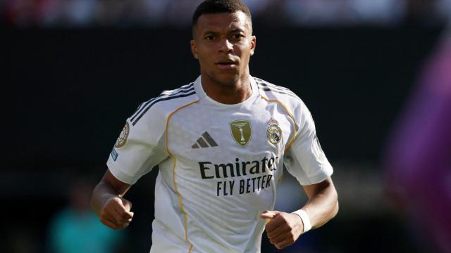 Kylian Mbappé, en el partido ante el Borussia Dortmund.