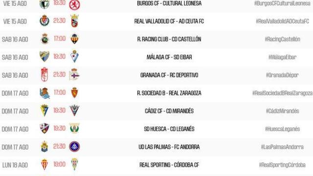 El Málaga CF ya conoce su primer horario de la temporada