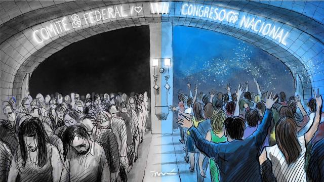 Un funeral y una boda.