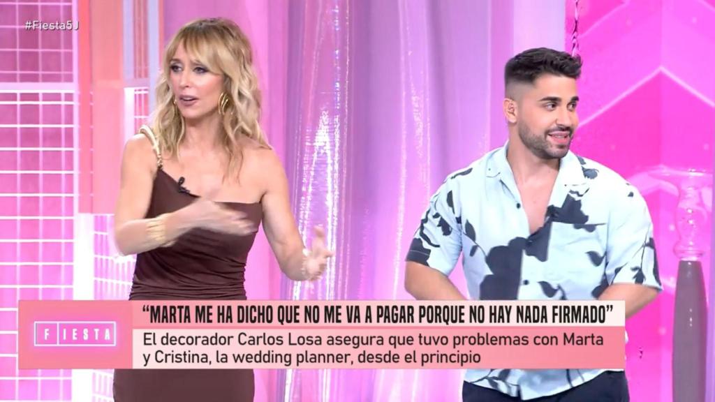 Emma García y Miguel Frigenti en 'Fiesta'.