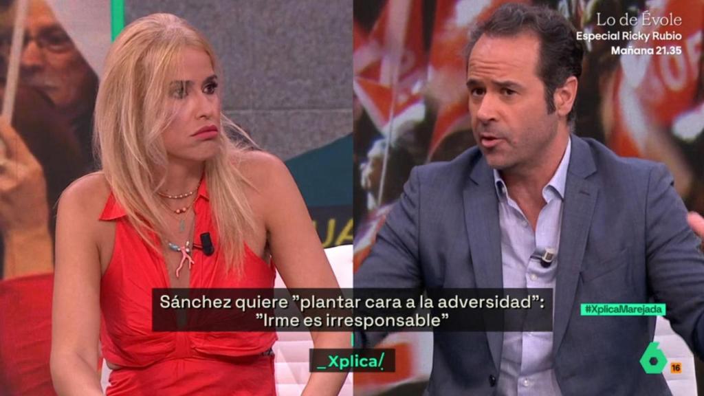 Afra Blanco y Javier Chicote en 'laSexta Xplica'.