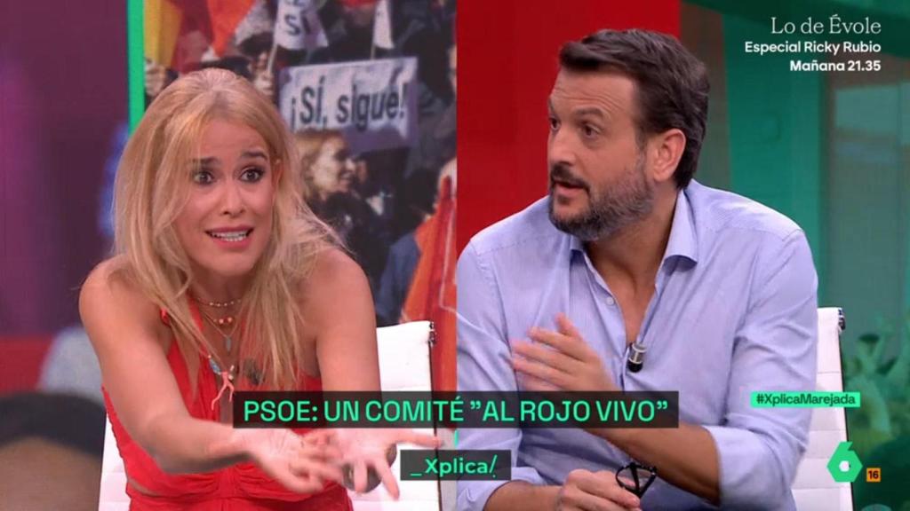 Afra Blanco y Juan Fernández-Miranda en 'laSexta Xplica'.