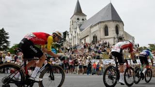 El equipo Cofidis en la primera etapa en el Tour de Francia.