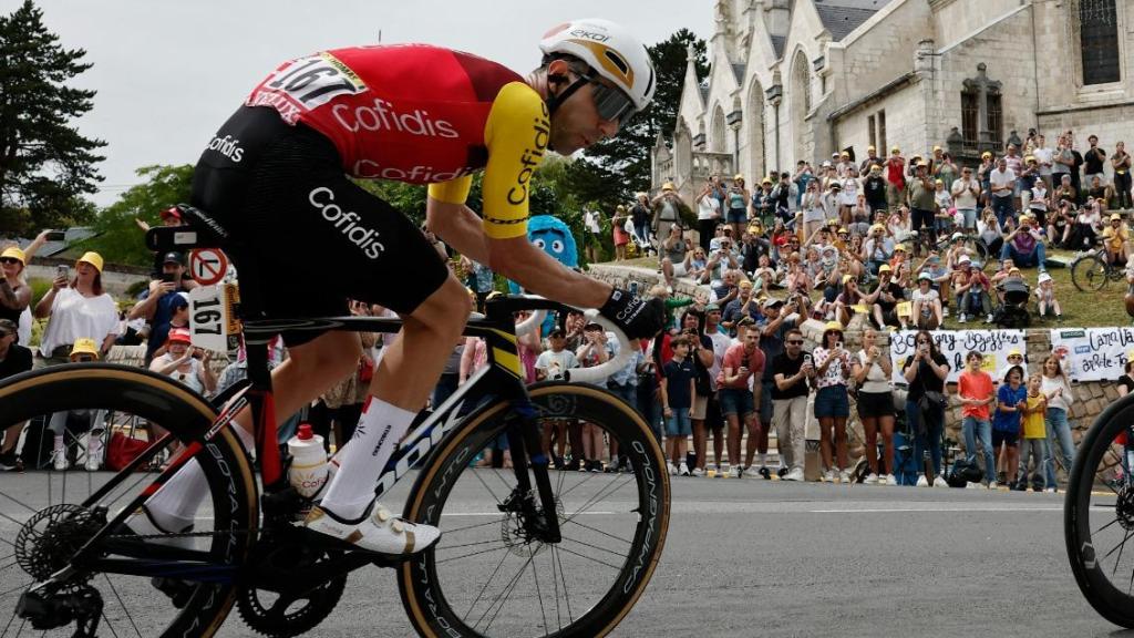 El equipo Cofidis en la primera etapa en el Tour de Francia.