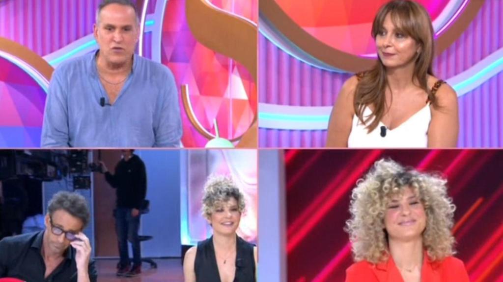 Colaboradores en plató.