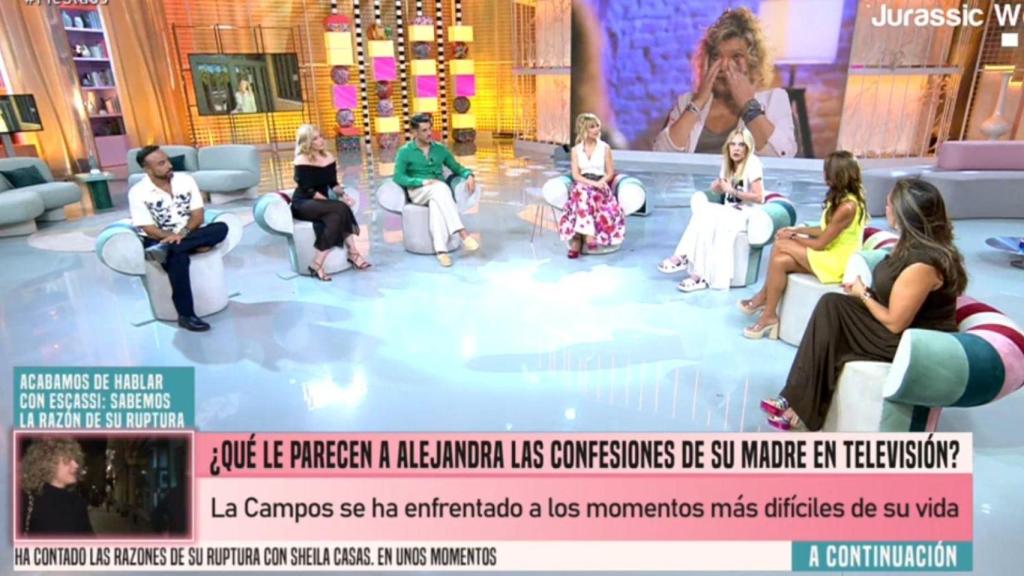 Colaboradores en plató.