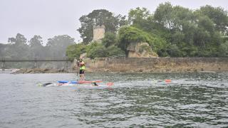 Más de 180 nadadores participaron en la Travesía Costa 2025 en Oleiros (A Coruña)