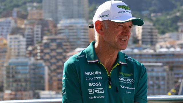 Adrian Newey, con el equipo Aston Martin en el GP de Mónaco
