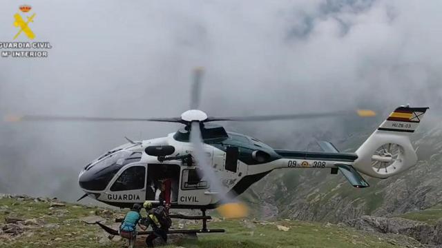 Rescate de una senderista en el Pico Robiñera este domingo