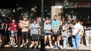 Paralizan un desahucio en Zaragoza.