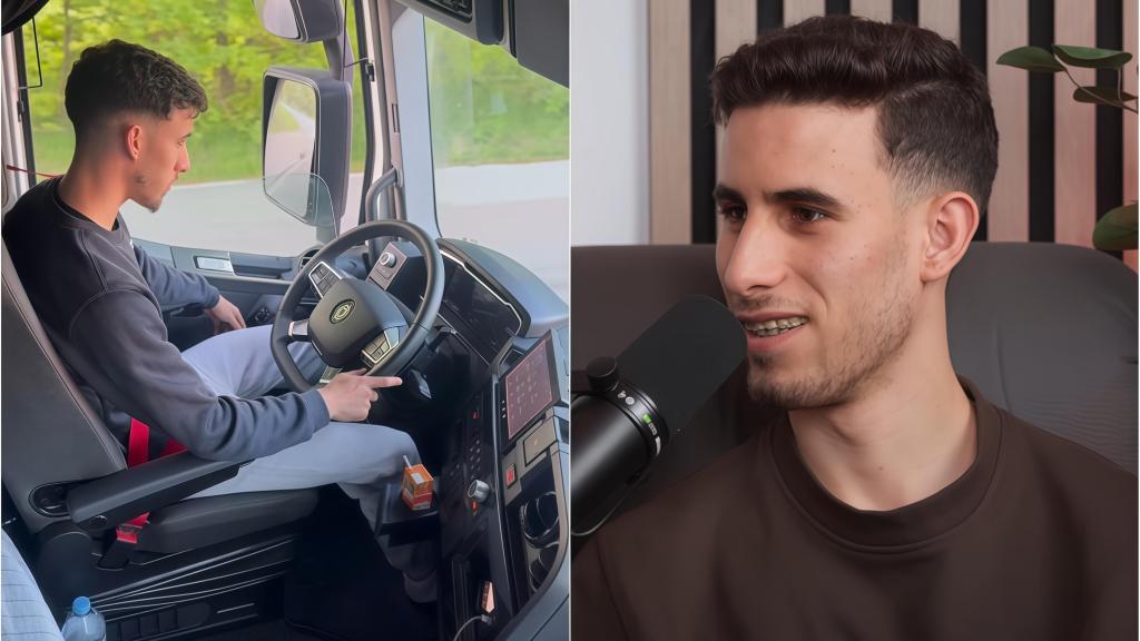 Najih Aghmir, camionero.