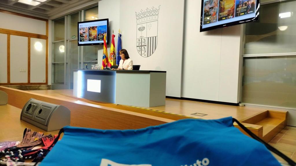 La directora del IAM, María Antoñanzas, en la presentación de la campaña contra la violencia sexual