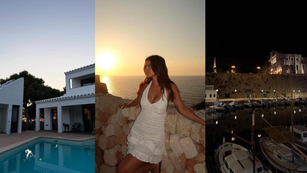 Laura Escanes en Menorca compartidas en sus redes sociales.