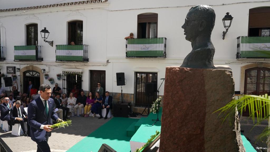 Un momento del homenaje a Blas Infante en Casares.