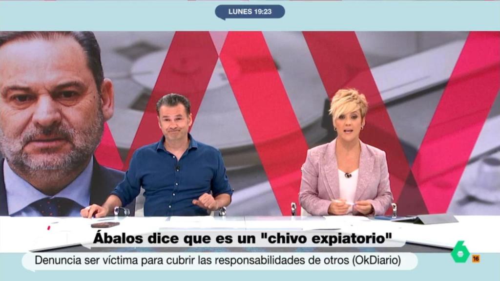 Iñaki López y Cristina Pardo, en 'Más vale tarde'