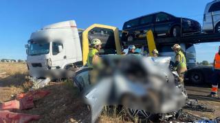 Accidente de tráfico en Mallén (Zaragoza)