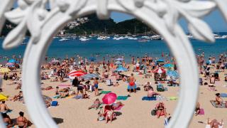 Imagen de archivo de la playa de La Concha de San Sebastián.