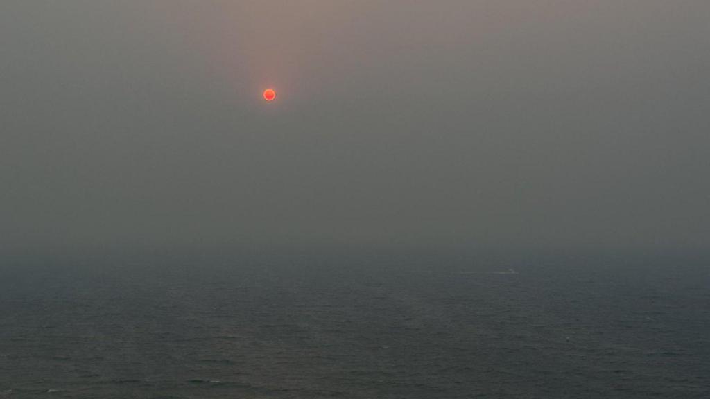El cielo esta mañana en La Zenia
