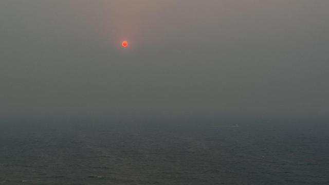 El cielo esta mañana en La Zenia