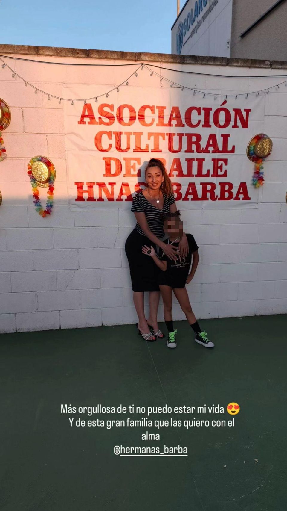 Michu y su hija, Rocío, en un 'stories' de Instagram.