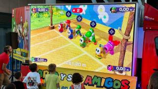 La carpa de Nintendo en Santa Pola en el verano de 2024.