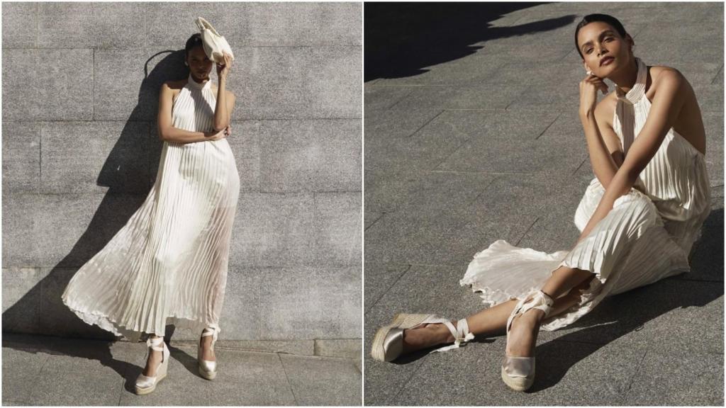 Alpargatas de Macarena Shoes, con diseño artesanal y estilo elegante, ideales para invitadas de boda.