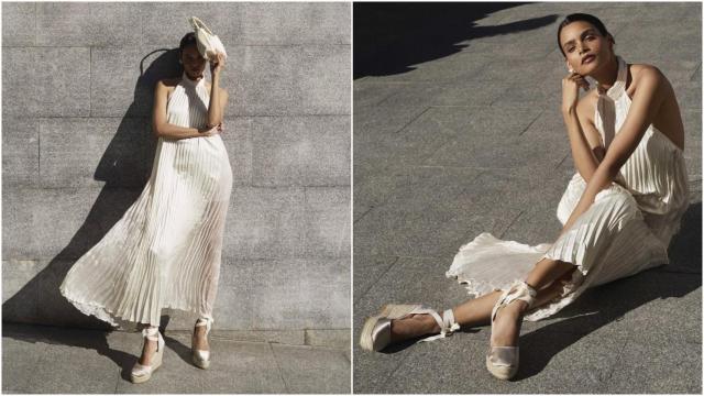 Alpargatas de Macarena Shoes, con diseño artesanal y estilo elegante, ideales para invitadas de boda.