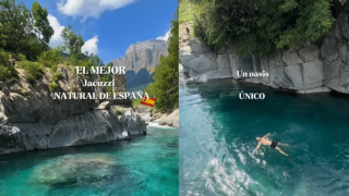 Imágenes del video de la piscina natural compartido en redes sociales.