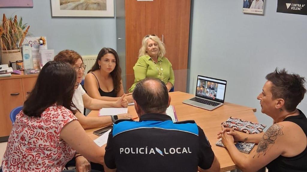 Instante de la reunión de coordinación.