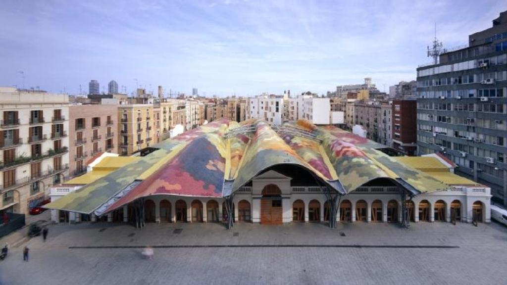 El Mercado de Santa Caterina de Barcelona, de Miralles-Tagliabue. Foto: Roland Halbe