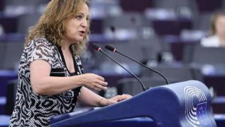 Iratxe García, líder de la delegación del PSOE en la Eurocámara.