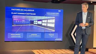 El director de la fábrica de Renault en Valladolid, Diego Paulini, durante su rueda de prensa de este martes en Madrid