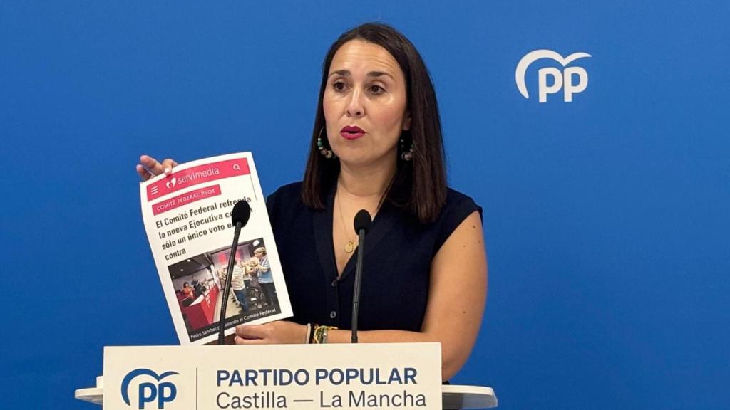 La portavoz del Partido Popular de Castilla-La Mancha, Alejandra Hernández.