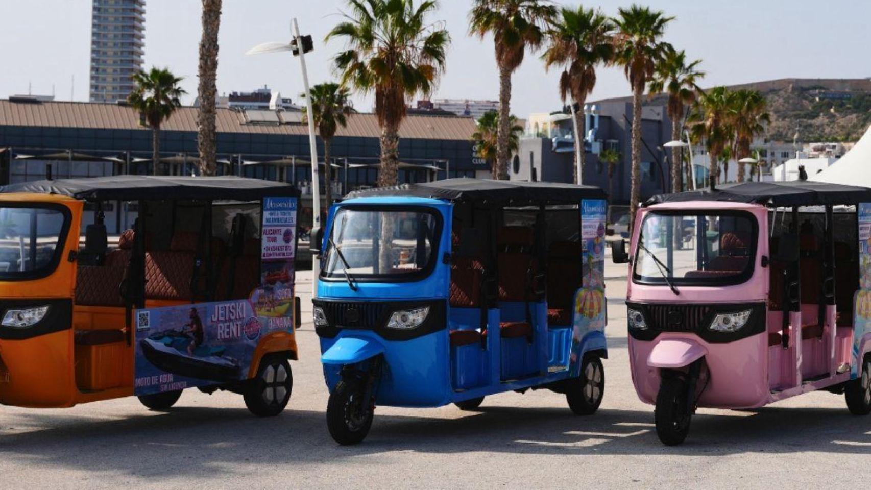 Vehículos de City Tour Tuk Tuk en Alicante.