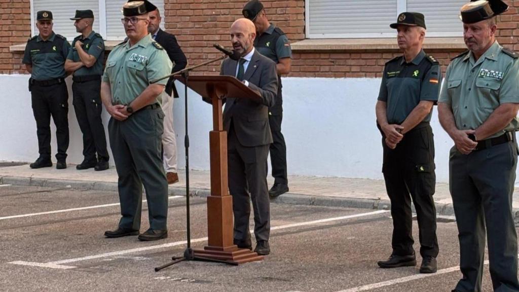 El subdelegado del Gobierno en la provincia, Javier Salas, junto al Coronel Jefe de la Comandancia, Roberto Blanes.