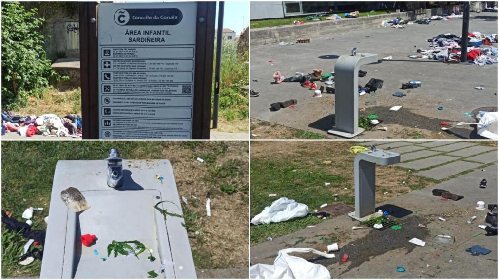 Estado de los aledaños este sábado.