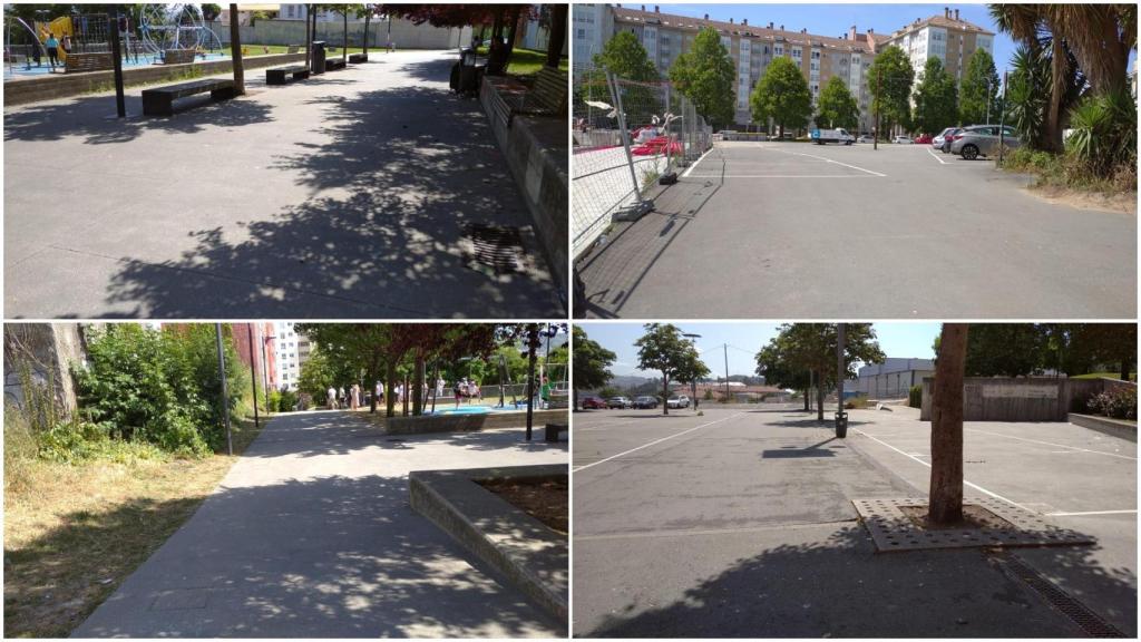 Estado de los aledaños del mercadillo tras la limpieza, solo unas horas después.