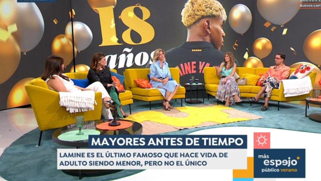 Colaboradores en plató.