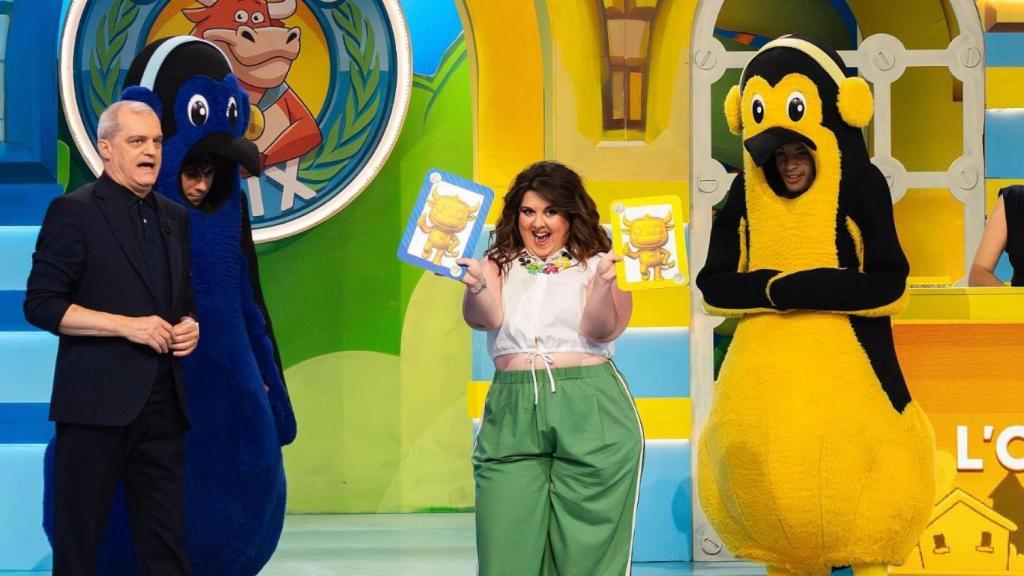 Lalachus y Ramón García en el primer programa de 'El Grand Prix'.