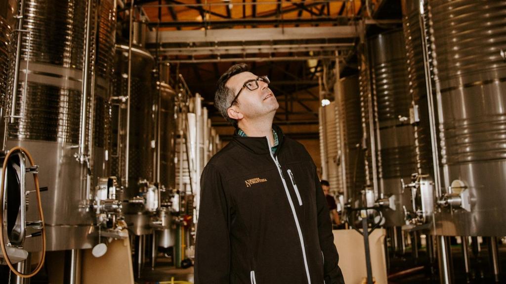 Jesús Jiménez, en el interior de Bodega Numanthia.