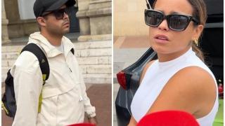 José Fernando Ortega, arropado por Gloria Camila, tras el fallecimiento de Michu.